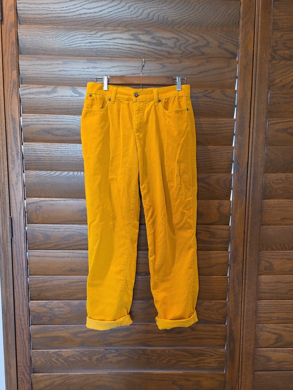 Talbots Women's Corduroy Pants in Mustard